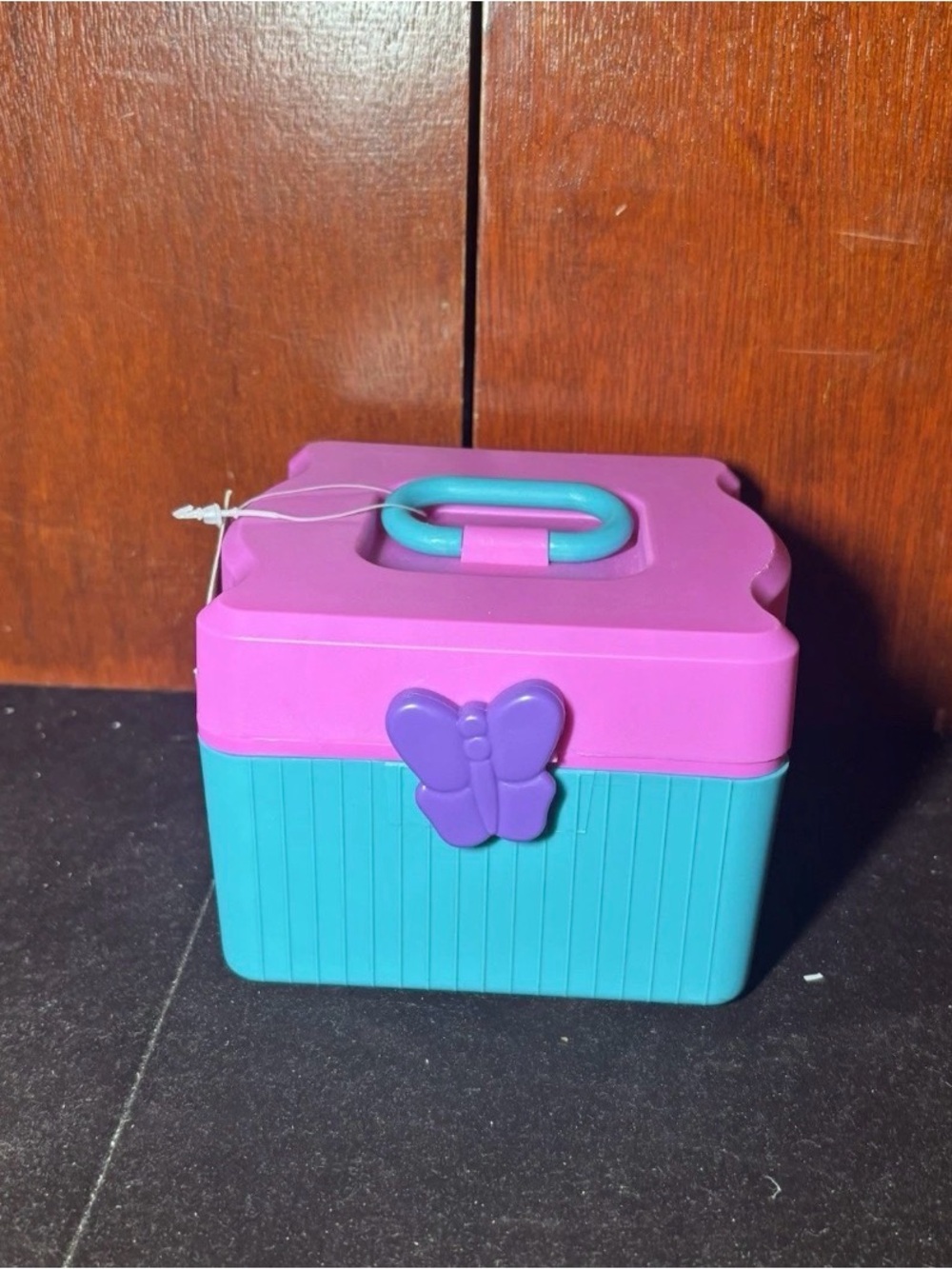 Pink & Teal Butterfly Toy Storage Box - Kids Toys